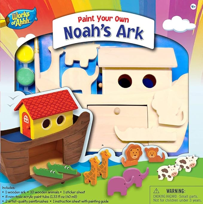 Works of Ahhh... Craft Set - Noah‘s Ark Premium Wood Paint Kit