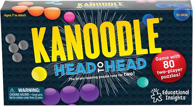 Educational Insights Kanoodle Head-to-Head Puzzle for 2 Players - Brain Teaser Game for Kids, Teens and Adults, Puzzle Games for Kids Ages 7+