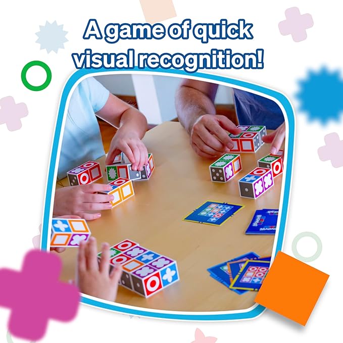 Foxmind Match Madness Board Game, Dual Mode Visual Recognition Matching Board Game, Fast Paced Puzzle Game to Develop Problem Solving Skills, Fun Board Games for Adults and Family