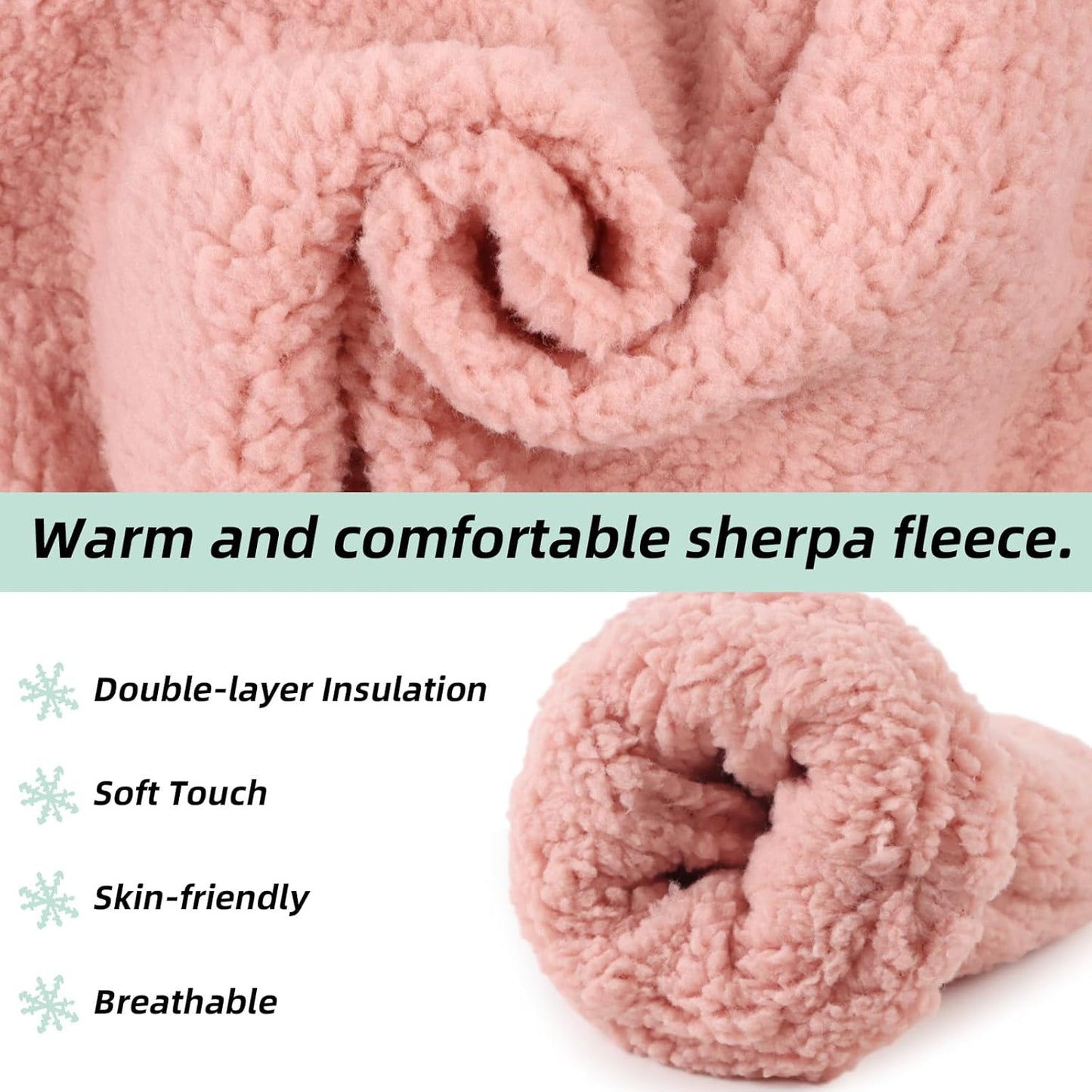 Zsedrut Baby Boys Winter Glove Warm Toddler Infant Girls Mittens Fleece Lined Gloves 1-7 Years