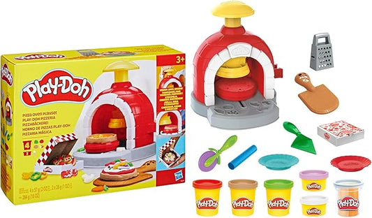 Play-Doh Kitchen Creations Pizza Oven Playset with 6 Cans & 8 Accessories, Back to School Classroom Supplies, Play Food & Cooking Toys, Preschool Toys, Ages 3+