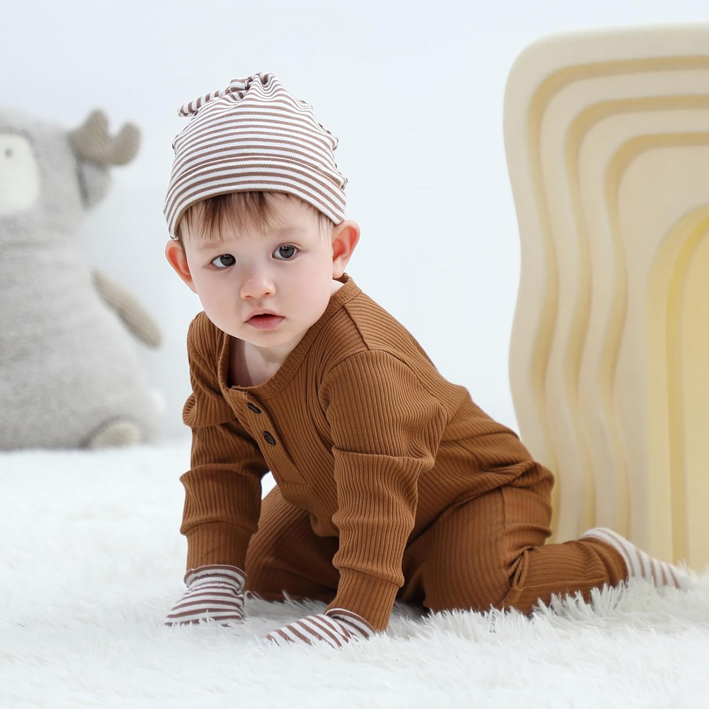 Baby Hats Mittens and Socks Set Cotton Newborn Hat Beanie Soft Infant Girls Boys Caps Gloves 0-6 month