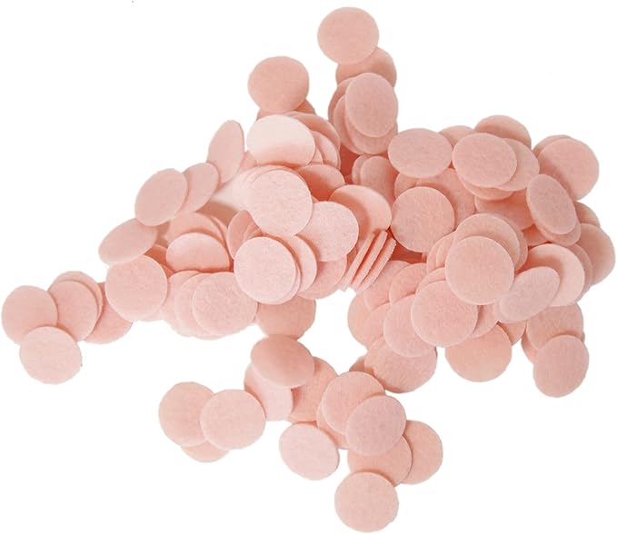 Playfully Ever After Light Pink Felt Circle Stickers (4 inch - 15pc)