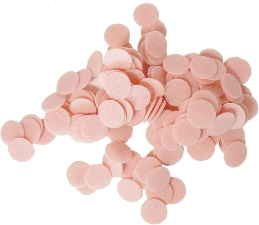 Playfully Ever After Light Pink Felt Circle Stickers (4 inch - 15pc)