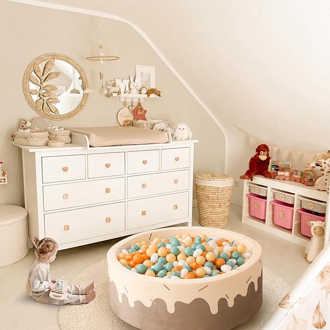 GOGOSO Ball Pit Balls,Plastics Balls for Ball Pit, Stars Hearts Shape for PastelBall for Toddlers Kids