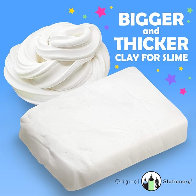 Original Stationery Soft Clay for Slime Making, Versatile Slime Add Ins, Moldable Modeling Clay Slime for Art & Easter Craft for Kids, Add to Glue and Shaving Foam to Make Butter Slime- 230 g/ 8.1 oz