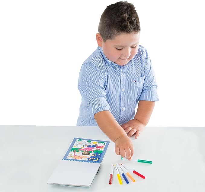 Melissa & Doug On the Go Color by Numbers Kids' Design Boards: Playtime, Construction, Sports, and More - Party Favors, Stocking Stuffers, Travel Toys, Coloring Books For Kids Ages 5+