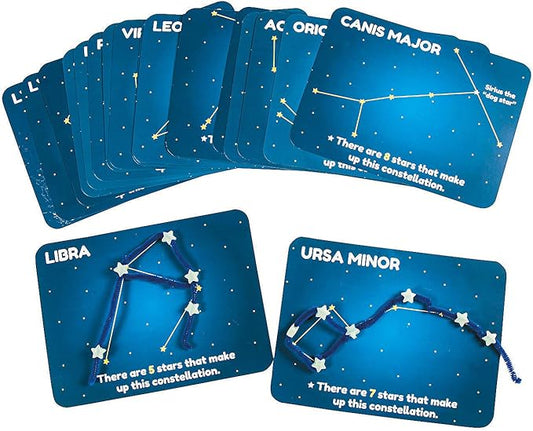 Fun Express Constellations Craft Kit - 450 Pieces - Educational and Learning Activities for Kids