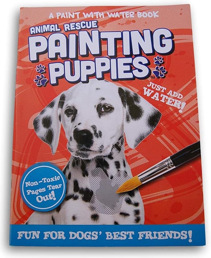 Animal Rescues Painting Puppies Paint with Water Book - 12 ''Paintings''