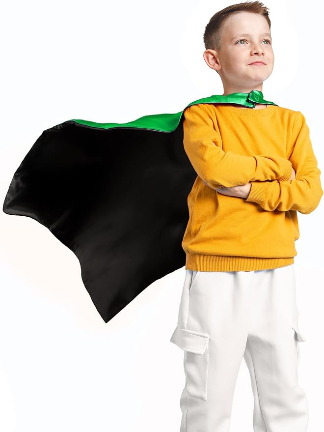 Double-Sided Superhero Capes and Masks for Kids - Perfect for Christmas, Halloween, Cosplay, and Parties