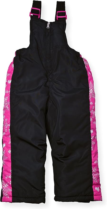 Arctic Quest Little Girls Bib Snow Pants and Ski Jacket Water-Resistant Snowsuit For Kids Winter Jacket For Girls