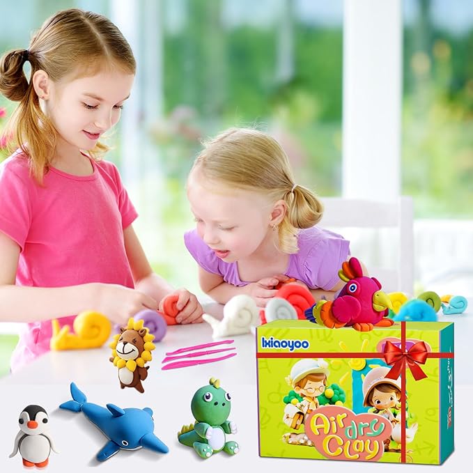 Air Dry Clay - 78 Colors Magic Clay, Modeling Clay Starter Kit, Safe & Non-Toxic, Colorful DIY Clay for Kids, with Accessories and Sculpting Tools, Great Gift for Boys & Girls