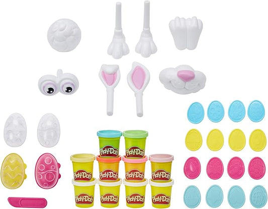 Play-Doh Easter Basket Toys 25-Piece Bundle; Make Your Own Easter Bunny Kit with Easter Eggs, Stampers, 10 Play-Doh 2-Ounce Cans (Amazon Exclusive)