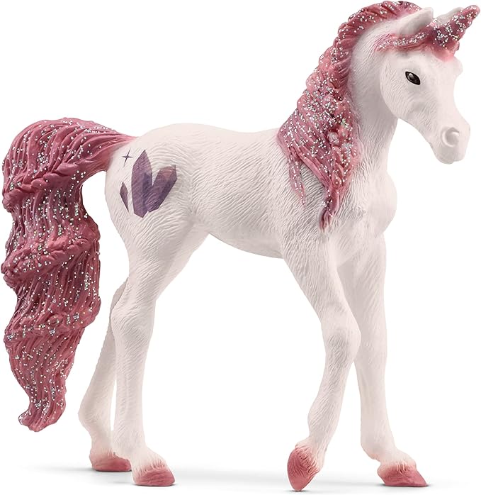 SCHLEICH bayala, Unicorn Toys for Girls and Boys, Collectible Unicorn Gemstone Series 2023, Amethyst