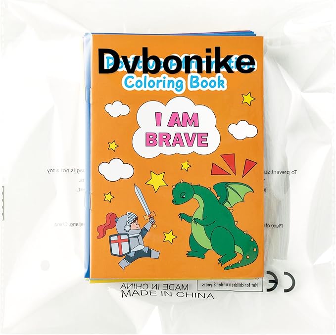 Dvbonike 24Pcs Positive Affirmation Coloring Books - Promote Confidence DIY Color-in Pages Booklet Bulk Drawing Motivational Stress Relieving Party Supplies for School Classroom Rewards Gift for Kids