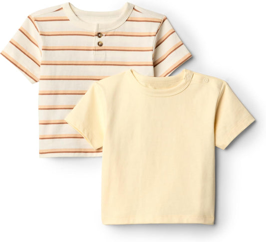 Amazon Essentials x Sofia Grainge Toddlers and Baby Boys' Short Sleeve T-Shirts, Pack of 2