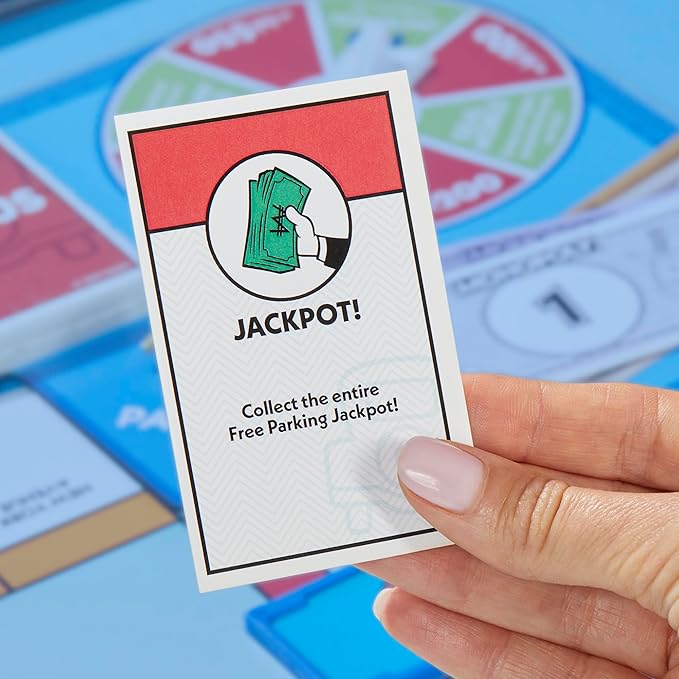 Monopoly Free Parking Jackpot Expansion | Add More Fun to Classic Monopoly Game and Play Faster | Ages 8+ | 2-6 Players | 40 Mins. | Family Board Games