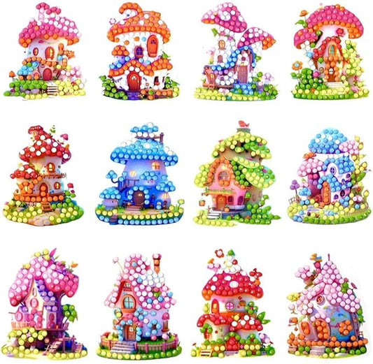 Diamond Painting Kits for Kids，Gem Diamond Arts and Crafts for Girls，Diamond Mosaic Stickers Bead Picture for Best Tween Painting Gift