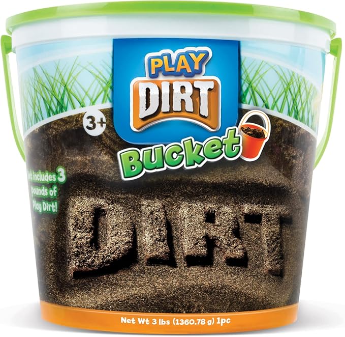Play Dirt Bucket (3 Lb) - Unique Sand for Burying and Digging Fun by Sands Alive