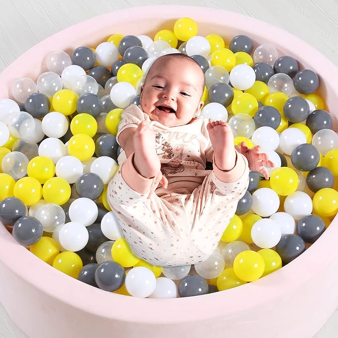 Ball Pit Balls Plastic Balls for Ball Pit Phathalate Free BPA Free Plastic Balls 100pcs 2.2" Set for Toddlers for Play Tent Tunnel
