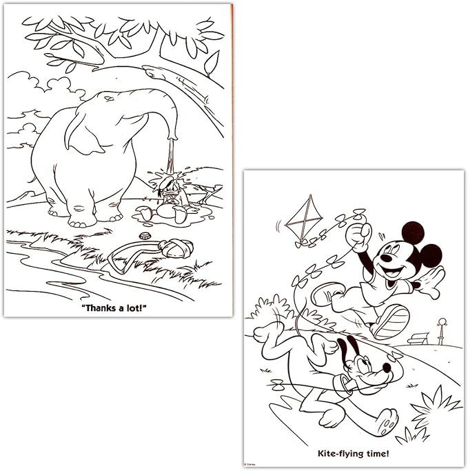 Mickey Mouse Clubhouse Coloring Book Super Set (Bundle with 2 Books and Stickers - Featuring Mickey Mouse and Minnie Mouse)