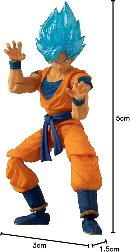 Bandai Namco - Dragon Ball Super - Super Saiyan Blue Vegeta, Dragon Ball Evolve 5" Action Figure