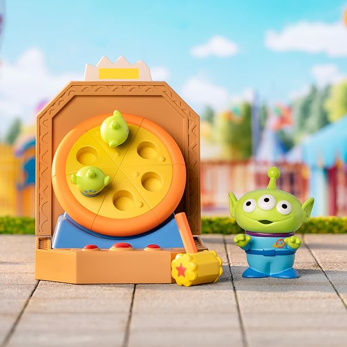 POP MART Pixar Alien Party Games Series Scene Sets, Pixar Alien Blind Box Figures, Random Design Action Figures Collectible Toys Home Decorations, Holiday Birthday Gifts for boys and girls, Single Box