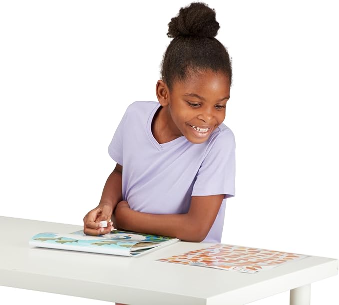 Melissa & Doug Mosaic Sticker Pad Ocean Animals (12 Color Scenes to Complete with 850+ Stickers) - FSC-Certified Materials