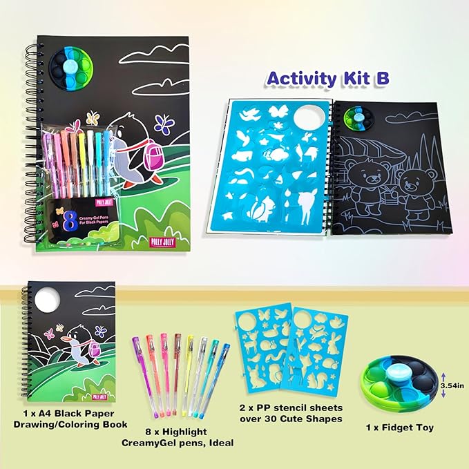 Drawing & Coloring Books for Kids | Mess-Free Coloring Books Kit for Toddlers | Child's Art Drawing Books & Creative Activity Supplies Set | Gift for Boys and Girls Ages 2-4, 4-8, 5-7, 8-12 (2 Sets)