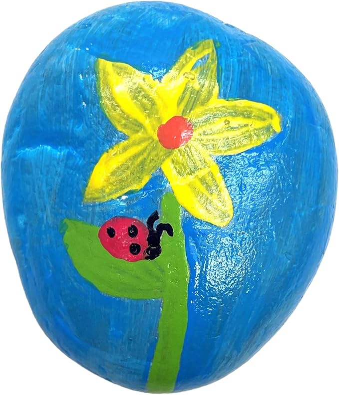 Creativity For Kids Hide and Seek Rock Painting Kit - Arts and Crafts for Kids Ages 6-8+, Gifts for Kids, Craft Kit with 10 Rocks and Waterproof Paint, Small