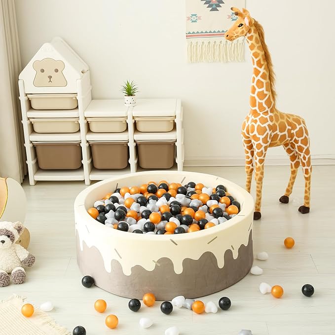 GOGOSO Ball Pit Balls,Plastics Balls for Ball Pit, Stars Hearts Shape for PastelBall for Toddlers Kids