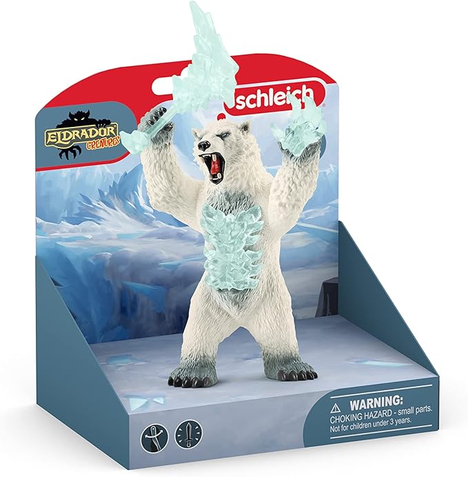 Schleich Eldrador Creatures, Ice Monster Mythical Creature Toy for Kids, Blizzard Bear Action Figure, Ages 7+