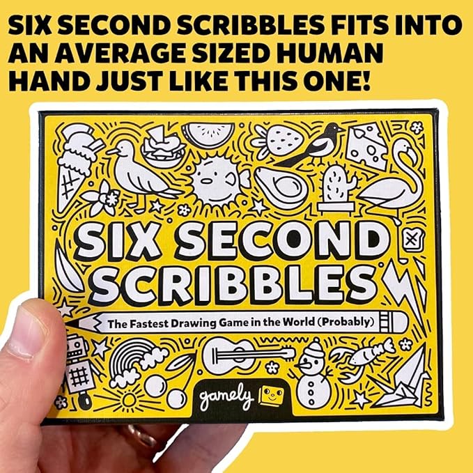Six Second Scribbles: The frantically Fast and fantastically Fun Drawing Game | A Family Friendly Party Game for Children, Teens and Adults (Six Second Scribbles)
