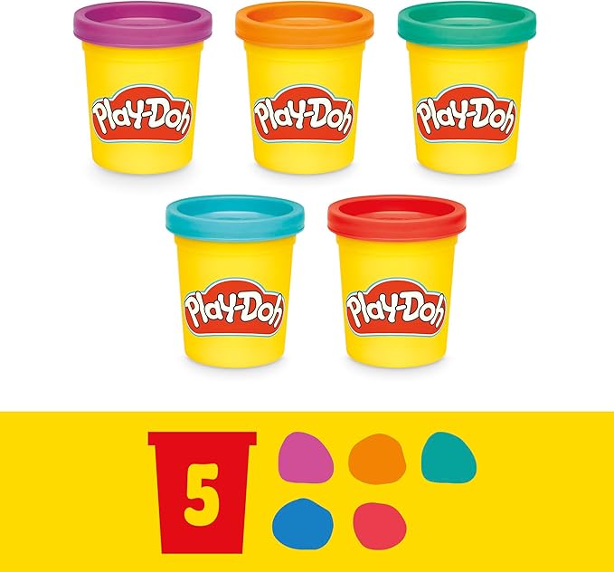 Play-Doh Fun Tub Set, 19 Accessories & Reusable Storage Container, Preschool Toys, Kids Arts & Crafts, Ages 3+ (Amazon Exclusive)