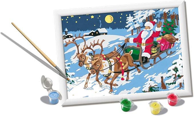 Ravensburger CreArt Night Before Christmas Paint by Numbers Kit for Kids - 20264 - Painting Arts and Crafts for Ages 7 and Up