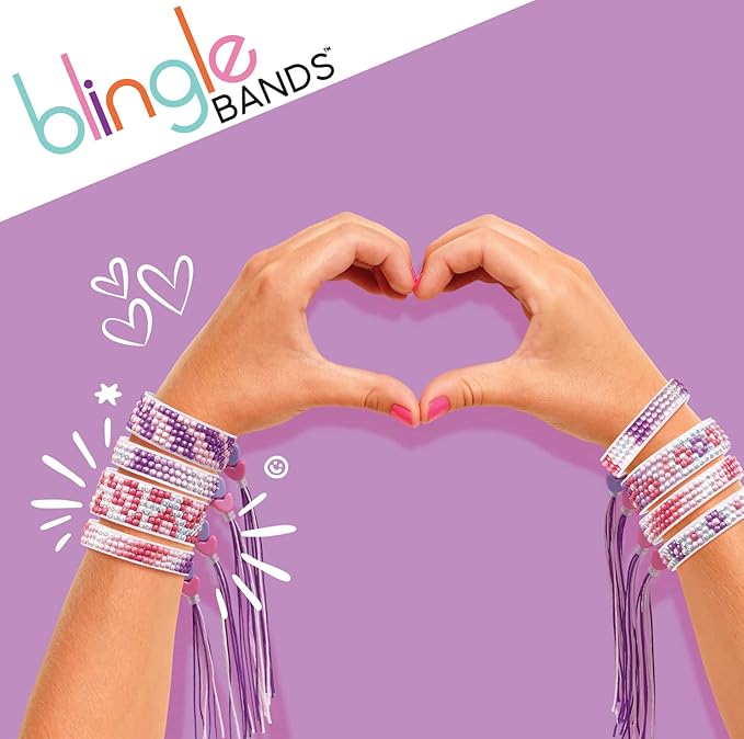 DIY Gem Friendship Bracelet, 8 Band Deluxe Studio - Arts & Craft Activity for Ages 7 and Up