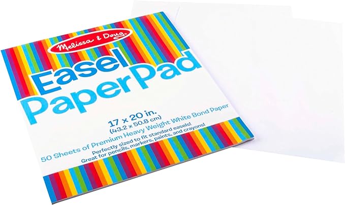 Melissa & Doug Easel Pad (17 x 20 inches) - 50 Sheets, 2-Pack