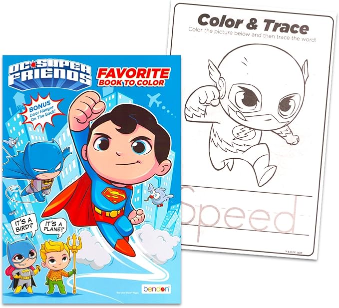 DC Comics Superman Coloring and Activity Book Set (2 Books)