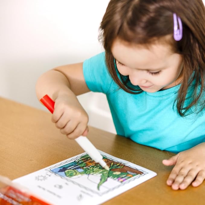 Melissa & Doug On the Go ColorBlast! Travel Activity Book With No-Mess Marker - Dinosaur - FSC Certified
