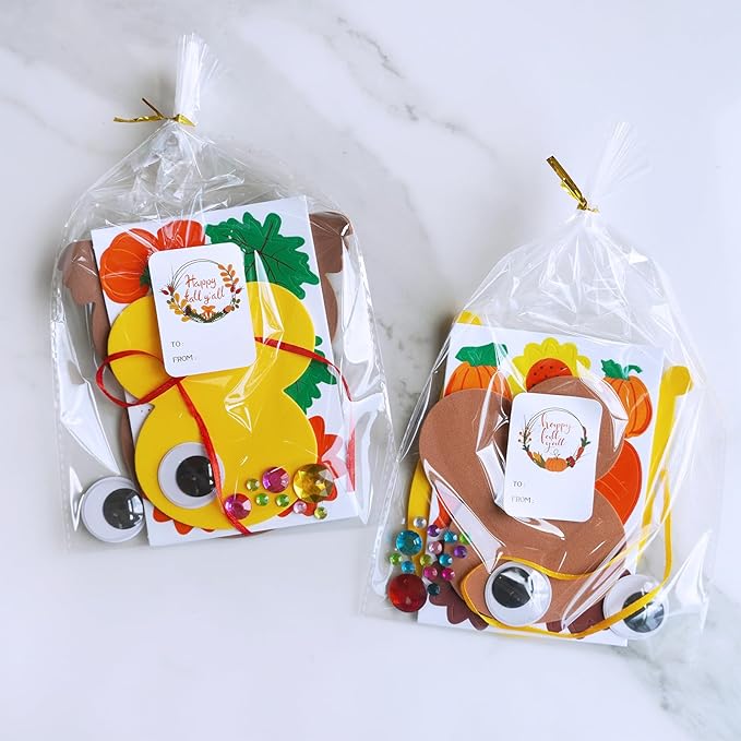 Winlyn 24 Sets Fall Craft Kits Autumn Crafts DIY Fall Owl Ornaments Decorations Art Sets Maple Leaves Pumpkin Foam Stickers Arts and Crafts for Kids Classroom Activities Holiday Harvest Party Favors