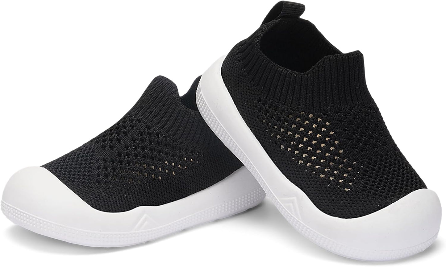 Engtoy Baby Shoes & Socks - Non-Slip Breathable Slippers with Soft Rubber Sole - Baby Boys & Girls Slip On Sneakers