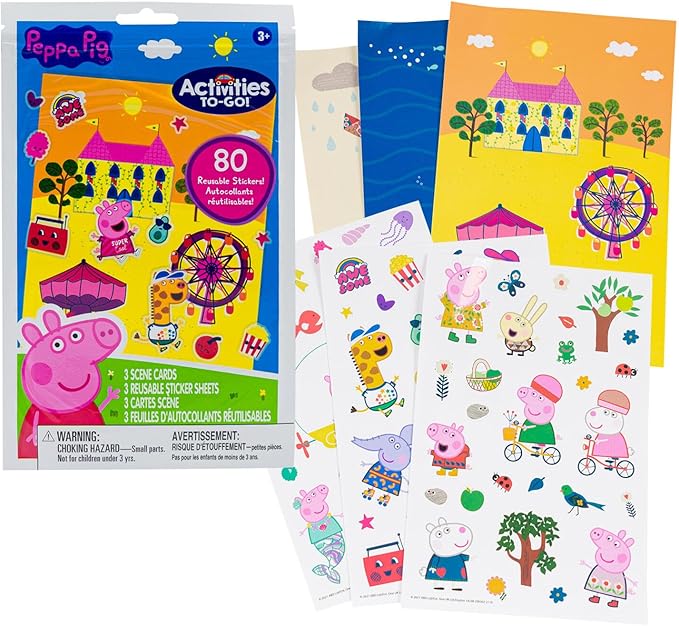 Peppa Pig Coloring Book Super Set for Kids Toddlers Bundle - 3 Pack Activity Books Featuring Dr Seuss Shop, Eric Carle, Peppa Pig (Nick Party Supplies)