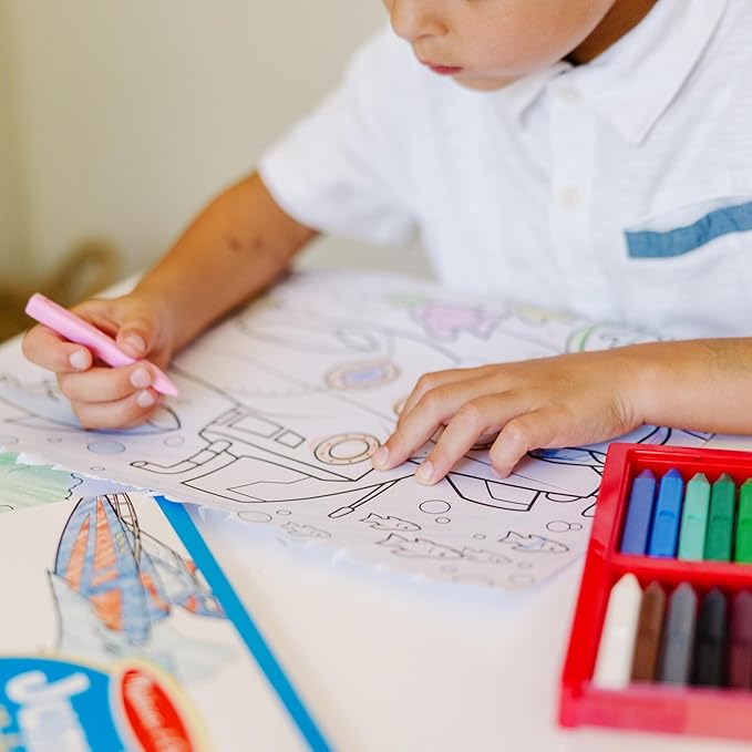 Melissa & Doug Jumbo Coloring Pad: Vehicles - 50 Pages of White Bond Paper (11 x 14 inches)