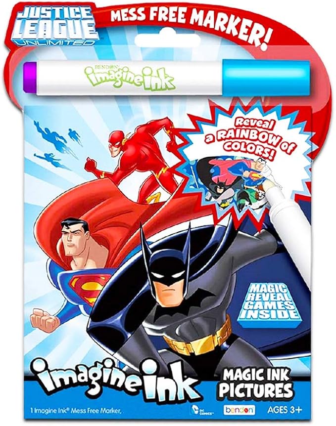 DC Comics Batman Coloring & Activity Book Set ~ 2 Batman Books with Bonus Justice League Stickers (2 Coloring Books Featuring Batman)