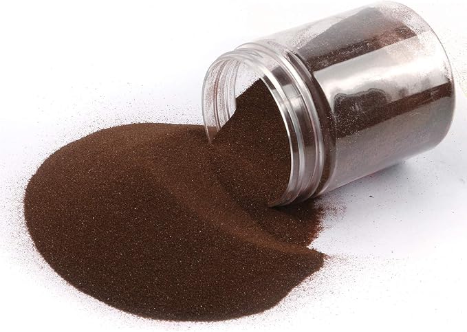 Shiny Stone Colorful Sand,Rainbow Sand,Art Sand,Colored Sand,Craft Sand,Decorative Wedding Vibrant Sand,250g/0.55lb/8.81oz for Kids Creativity Wedding Succulent Terrarium Vase (Coffee Brown)