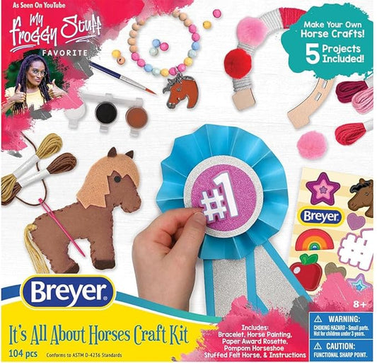 Breyer Horses All About Horse Craft Set | 5 Project Set | Painting, Sewing, Paper Crafts | Model #4243