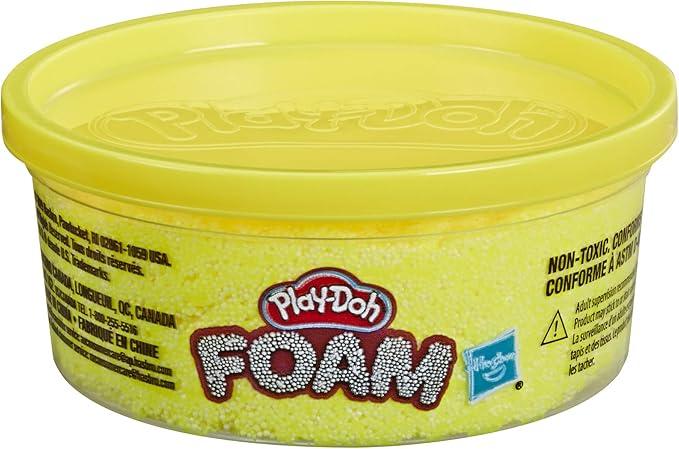 Play-Doh Foam Yellow Single Can of Non-Toxic Modeling Foam for Kids 3 Years & Up