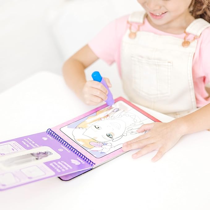 Melissa & Doug On the Go Water Wow! Reusable Water-Reveal Activity Pads, 3-pk, Makeup, Fairy Tales, Animals - Travel Toys, Party Favors, Stocking Stuffers, Mess Free Coloring Books For Kids Ages 3+
