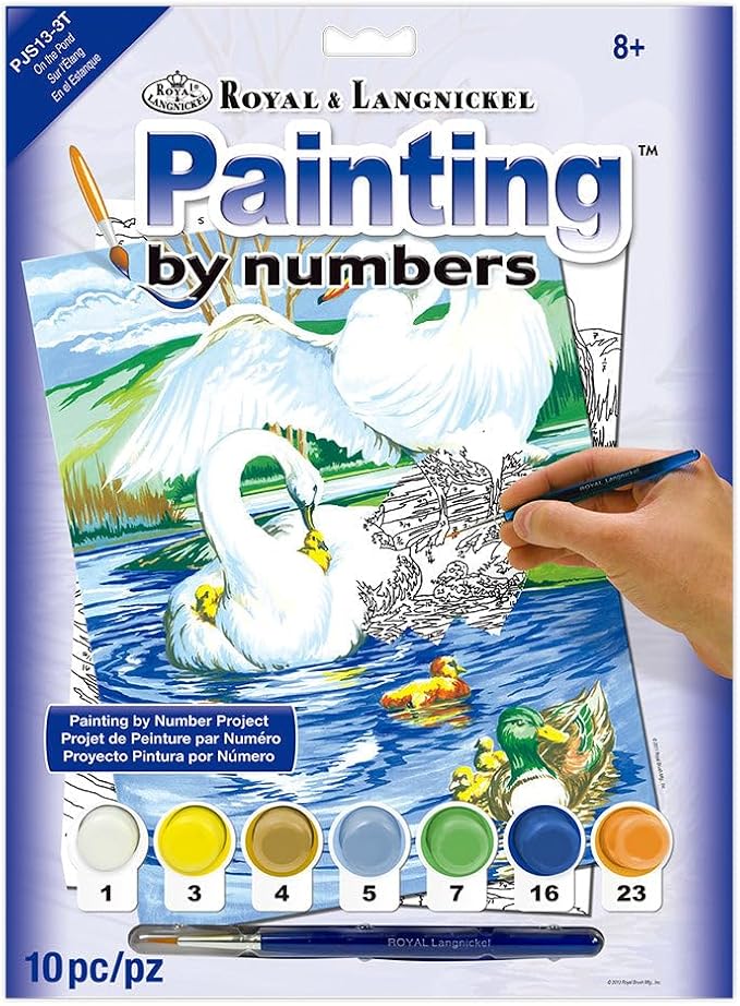 Royal & Langnickel Painting by Numbers Junior Small Art Activity Kit, On The Pond