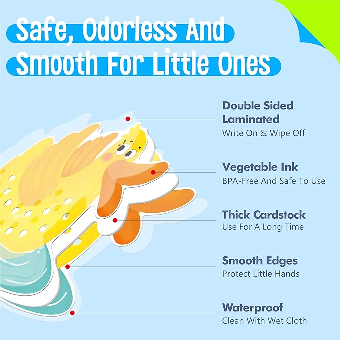 9 PCS Farm Theme Lacing Cards, 9 Double Sided Sewing Cards with 9 Colorful Laces, Imagination Development Lacing Toys Educational and Learning Activity for Preschoolers, Kids